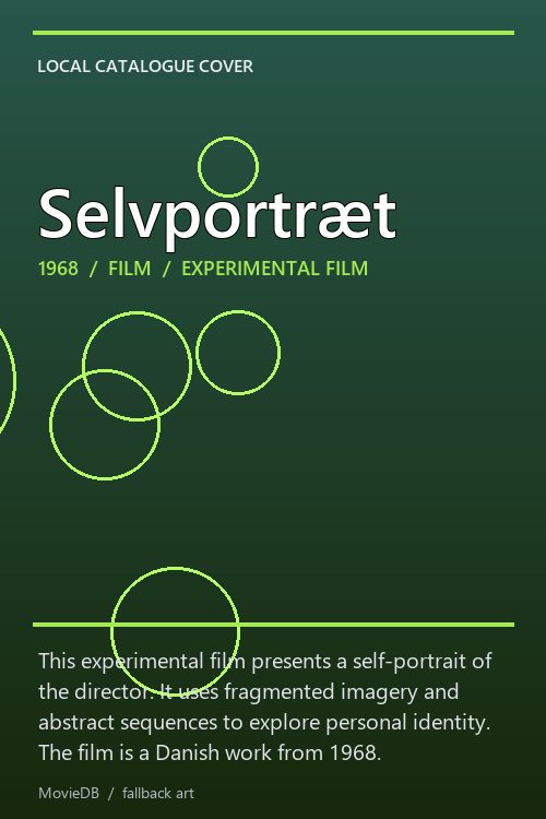 Selvportræt poster