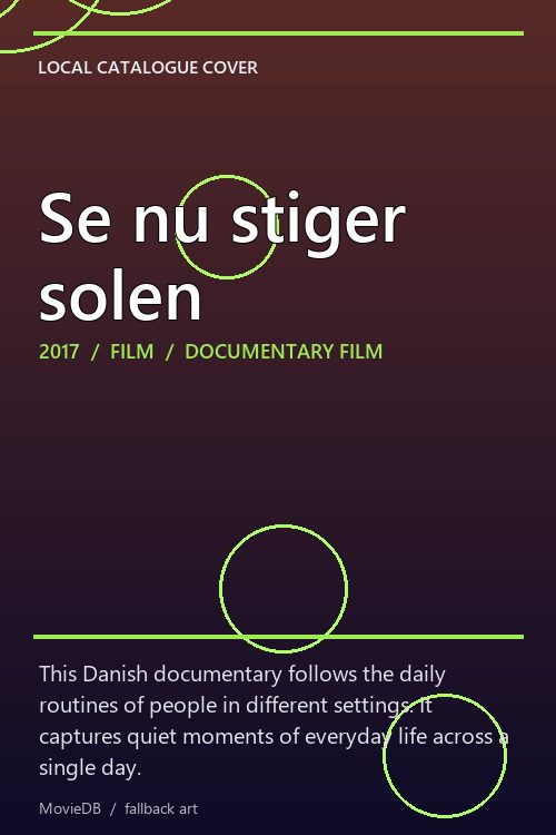 Se nu stiger solen poster