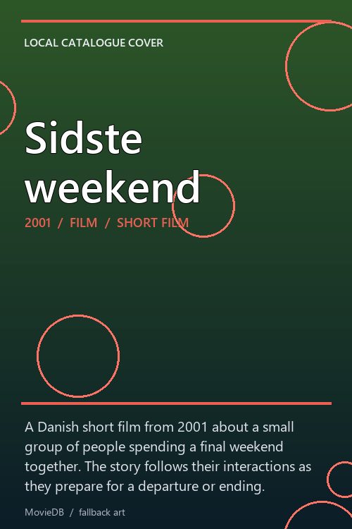 Sidste weekend poster