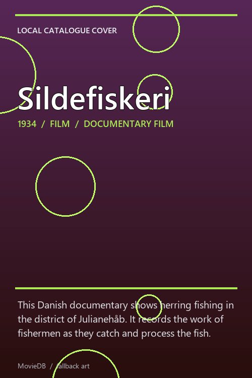 Sildefiskeri poster