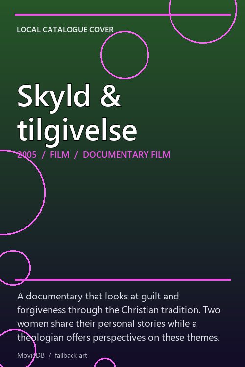 Skyld & tilgivelse poster