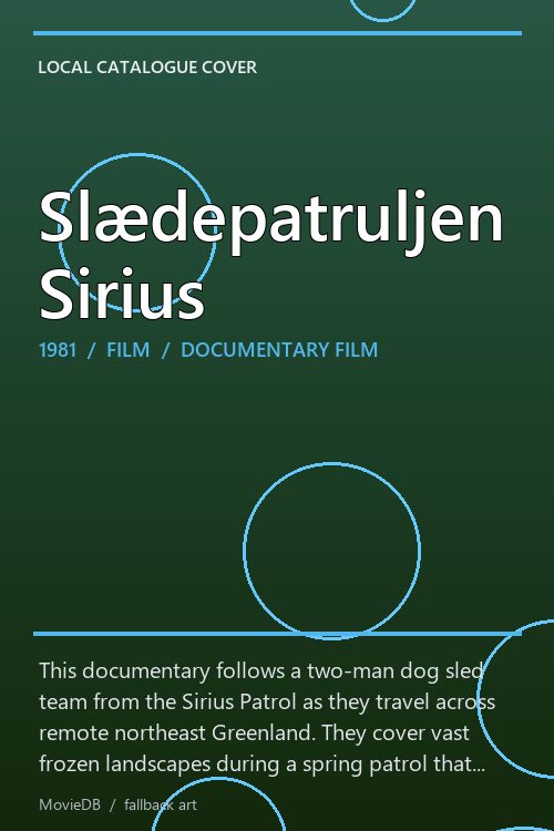 Slædepatruljen Sirius poster