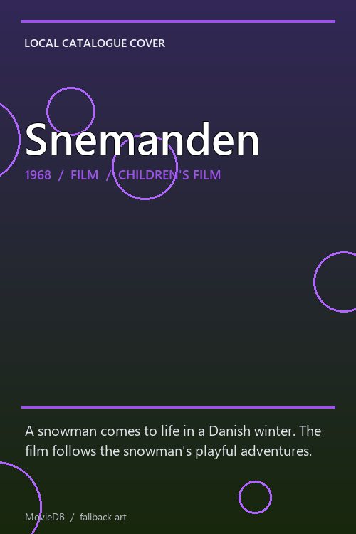 Snemanden poster