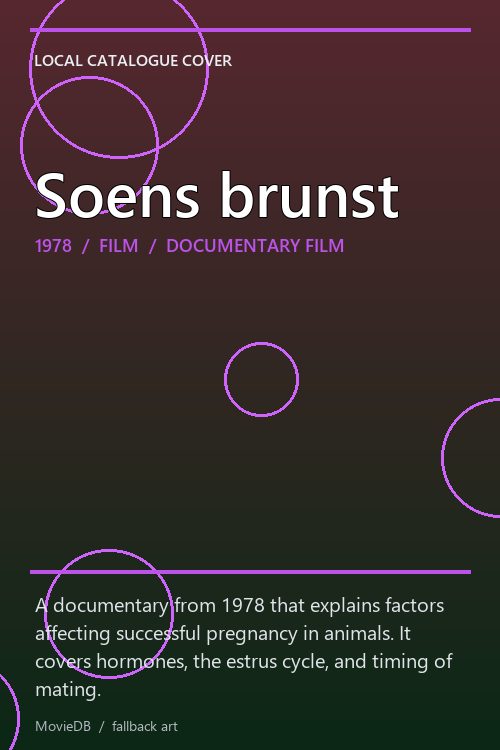 Soens brunst poster
