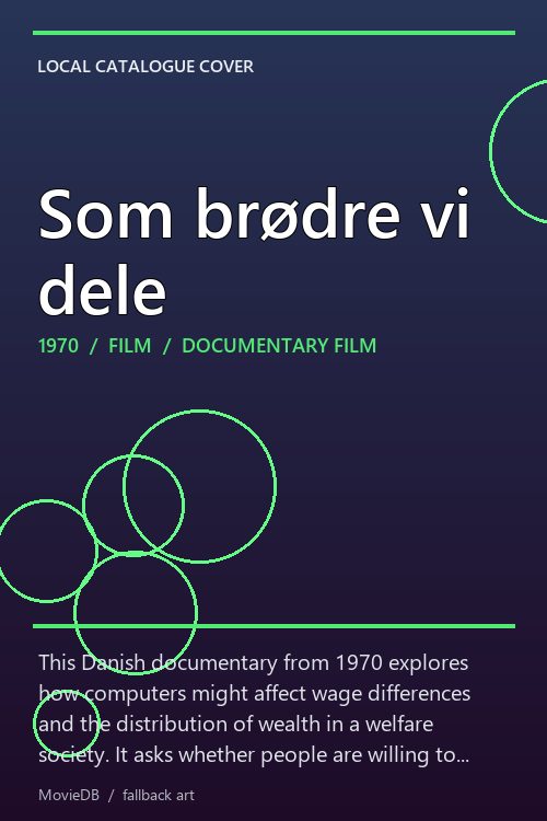 Som brødre vi dele poster