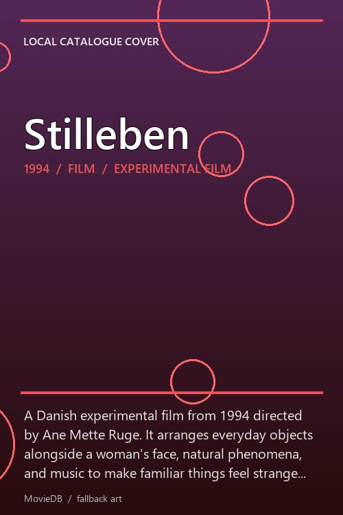 Stilleben poster