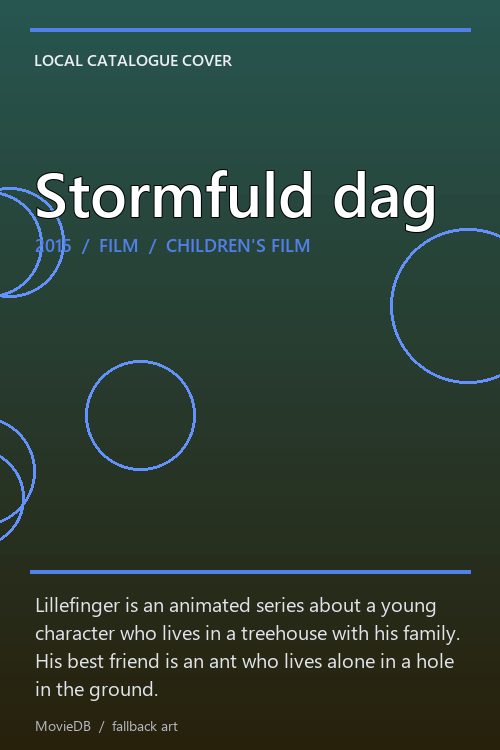 Stormfuld dag poster