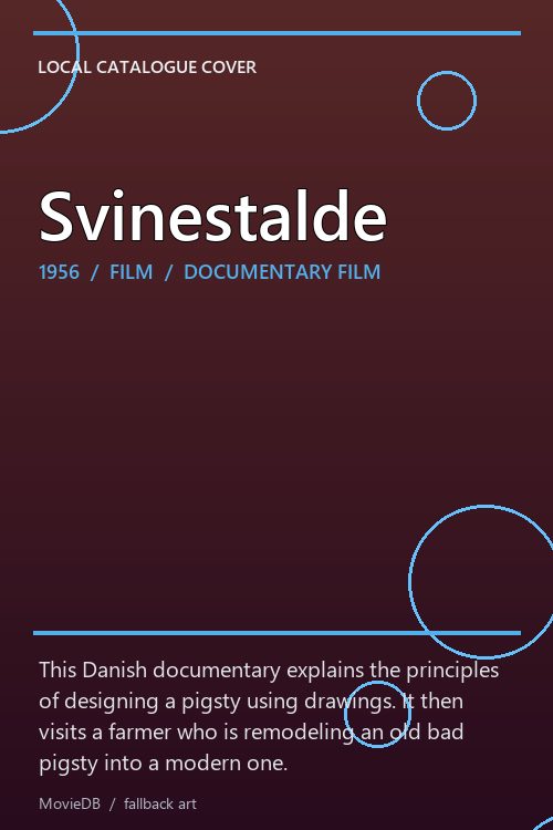 Svinestalde poster
