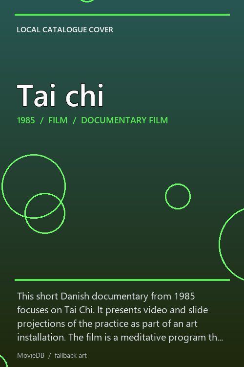 Tai chi poster
