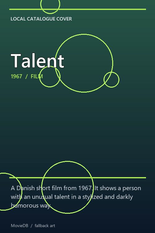 Talent poster
