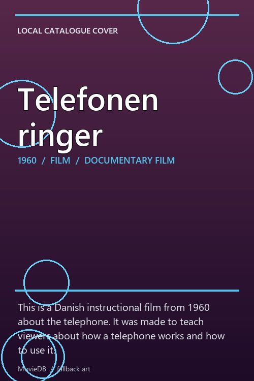 Telefonen ringer poster