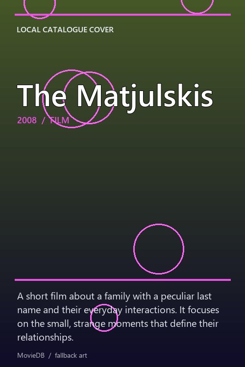The Matjulskis poster