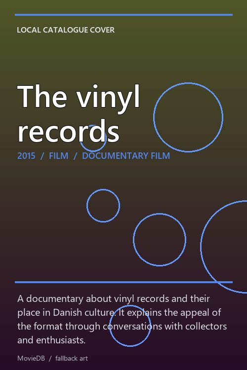 The vinyl records poster