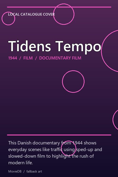 Tidens Tempo poster