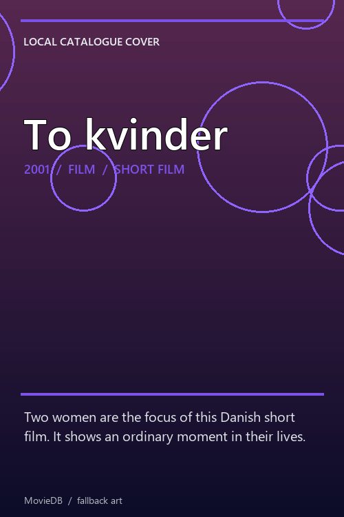 To kvinder poster