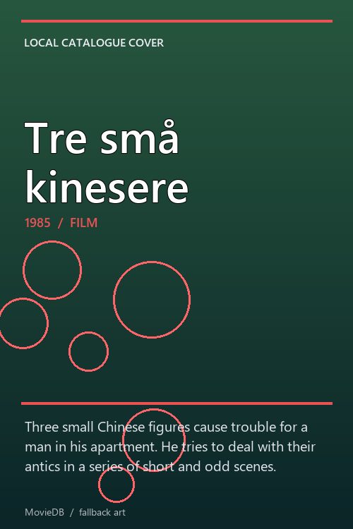 Tre små kinesere poster