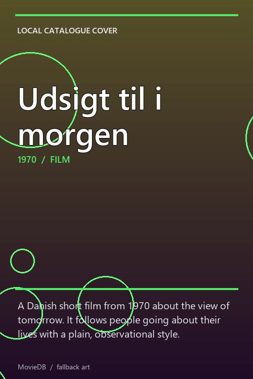 Udsigt til i morgen poster