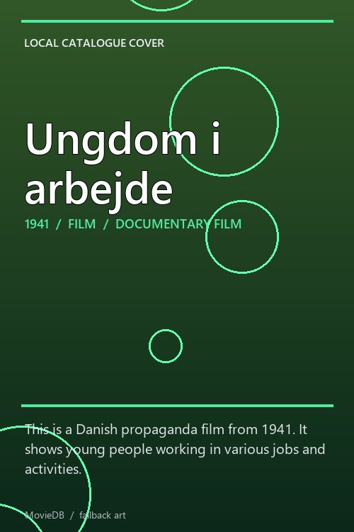 Ungdom i arbejde poster