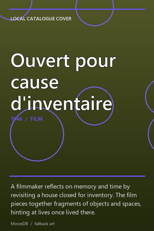 Ouvert pour cause d'inventaire poster
