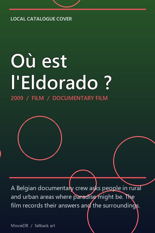 Où est l'Eldorado ? poster