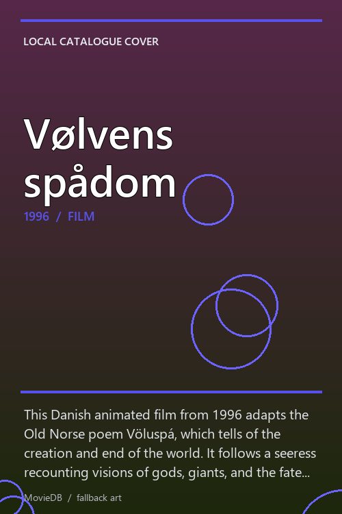 Vølvens spådom poster