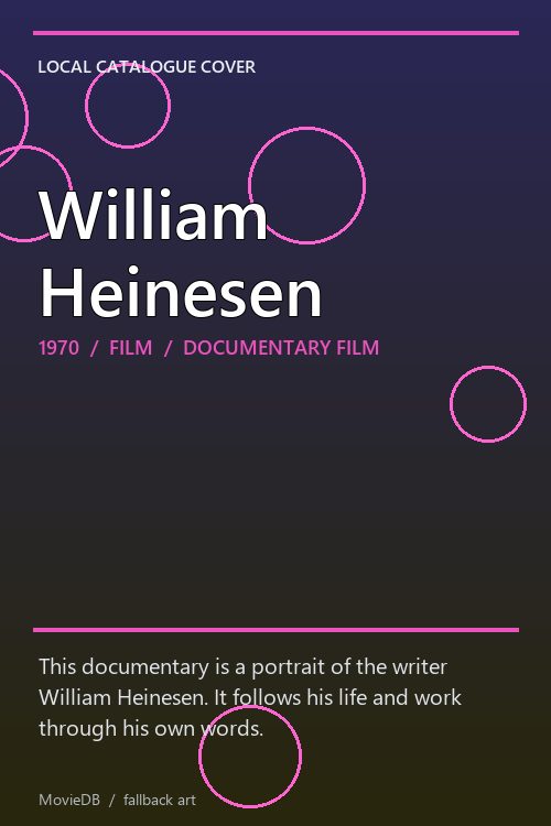 William Heinesen poster