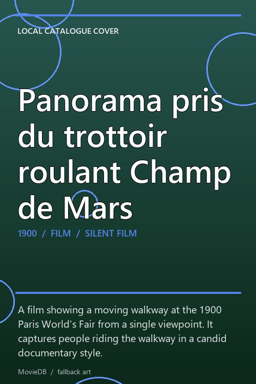 Panorama pris du trottoir roulant Champ de Mars poster