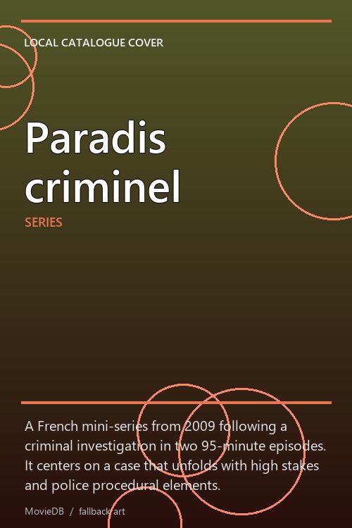 Paradis criminel poster