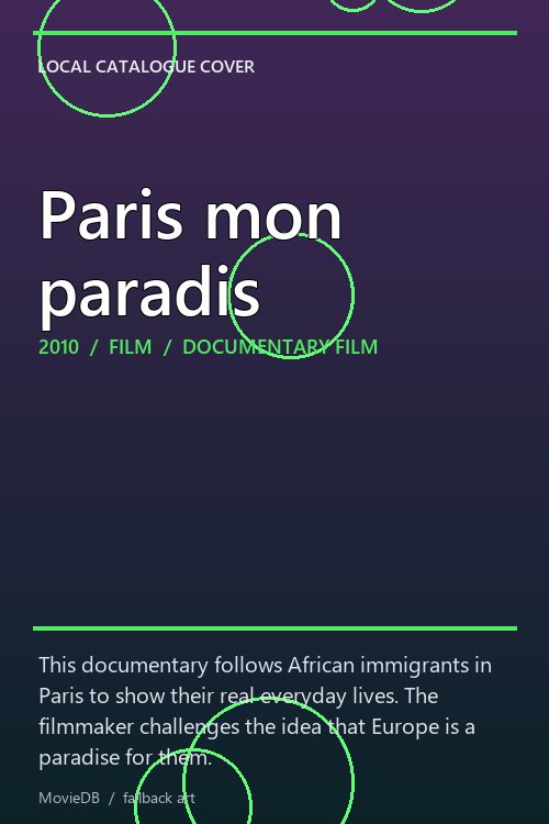 Paris mon paradis poster