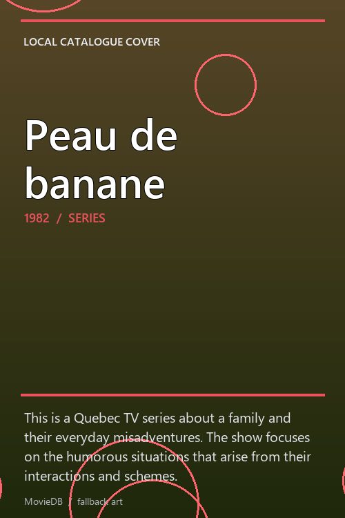 Peau de banane poster