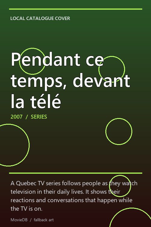 Pendant ce temps, devant la télé poster