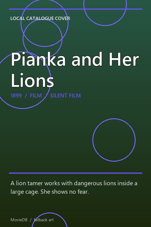 Pianka and Her Lions poster