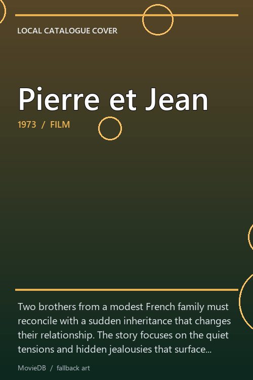Pierre et Jean poster
