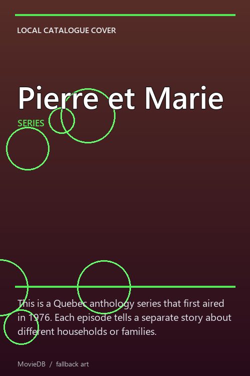 Pierre et Marie poster