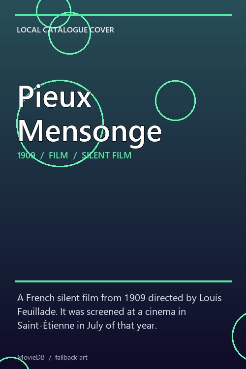 Pieux Mensonge poster