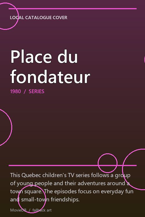 Place du fondateur poster