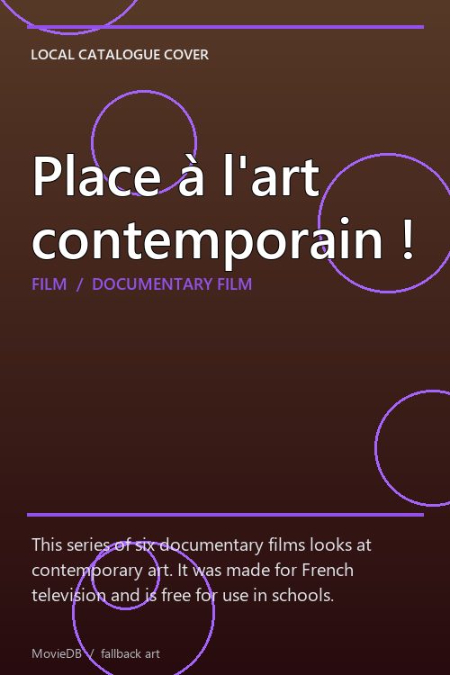 Place à l'art contemporain ! poster
