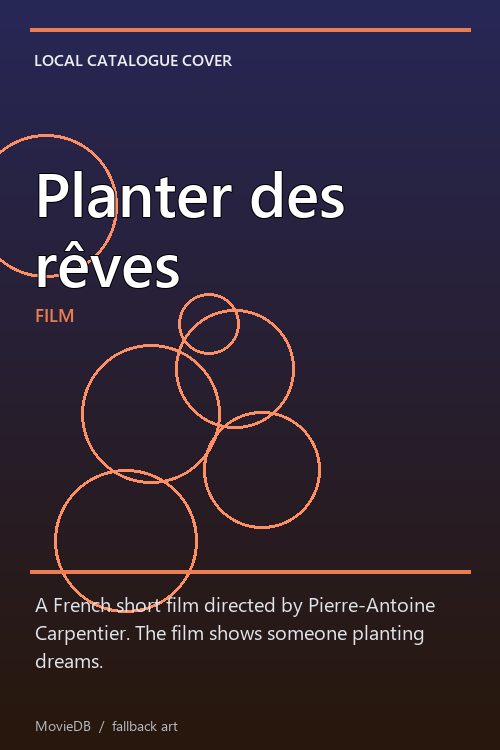 Planter des rêves poster