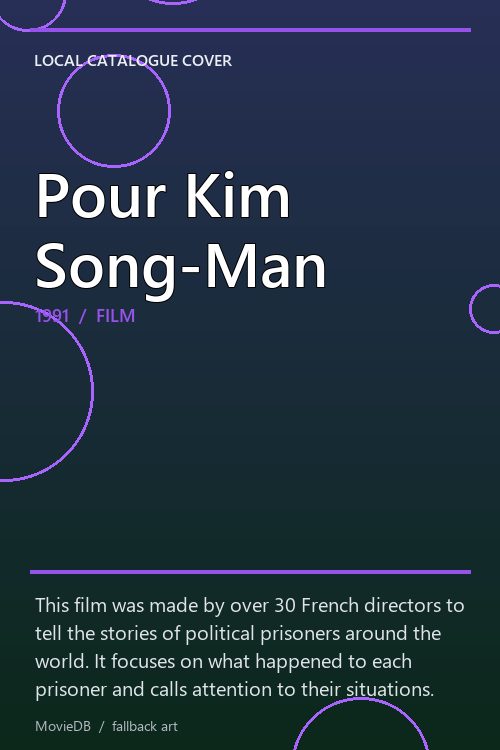 Pour Kim Song-Man poster