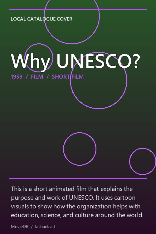 Why UNESCO? poster