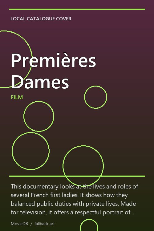 Premières Dames poster