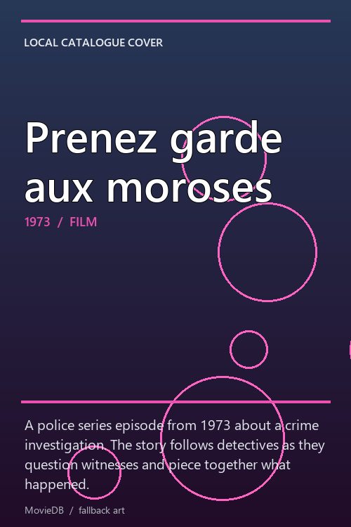 Prenez garde aux moroses poster