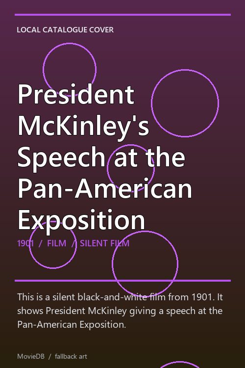 President McKinley's Speech at the Pan-American Exposition poster