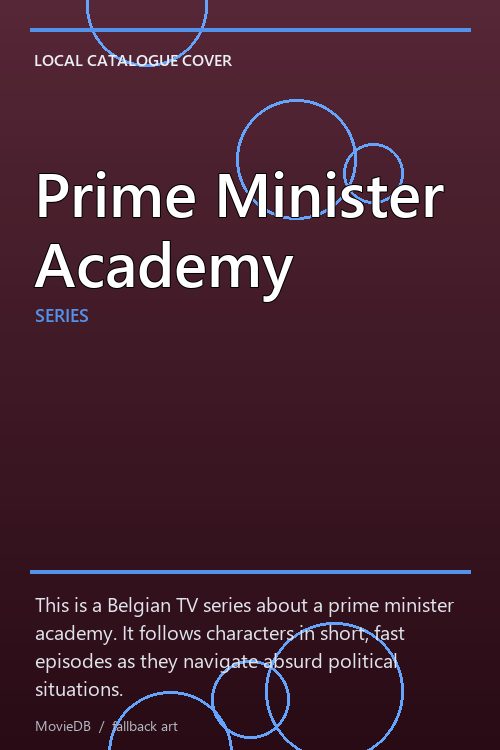 Prime Minister Academy poster