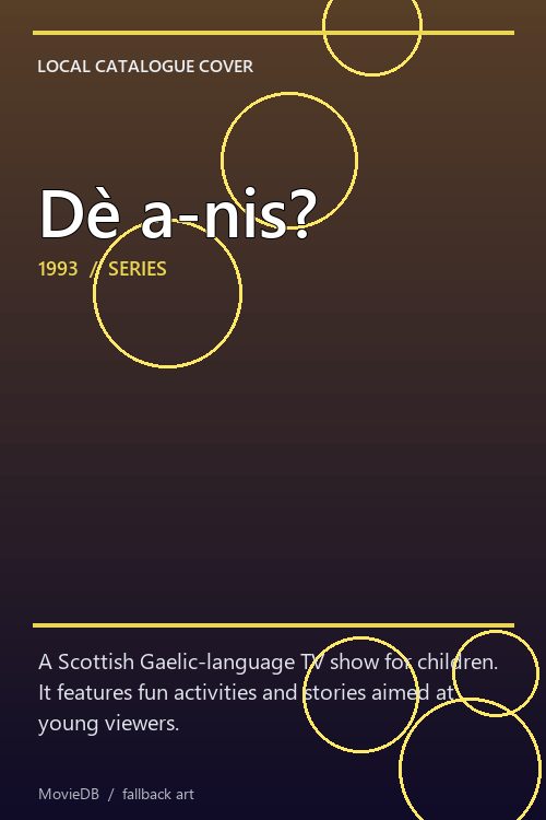 Dè a-nis? poster