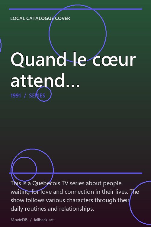 Quand le cœur attend… poster