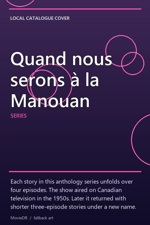 Quand nous serons à la Manouan poster