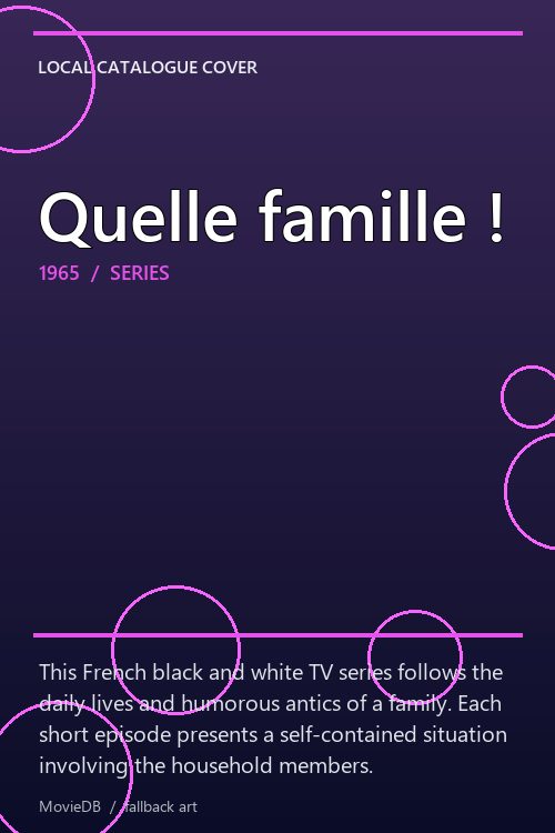 Quelle famille ! poster