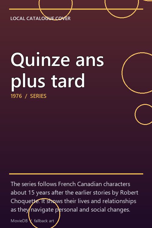 Quinze ans plus tard poster
