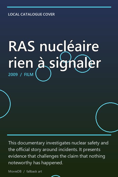 RAS nucléaire rien à signaler poster